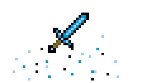 Pixilart Diamond Sword By Redbird101