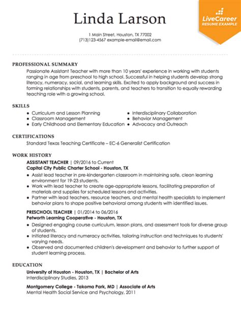 A professional resume example is the key to your next teacher position. Resumes Format For Teacher - Resume format