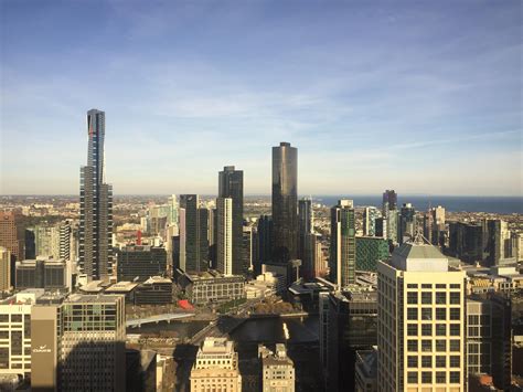 Melbourne skyline on a beautiful sunny day of winter : melbourne