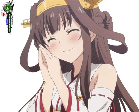 Kantai Collectionkongou Mega Cute Face Render Ors Anime Renders