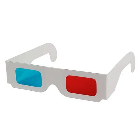 Universal Paper Anaglyph 3d Glasses Paper 3d Glasses View Anaglyph Red
