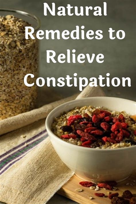 Healthy Food And Life Natural Remedies To Relieve Constipation