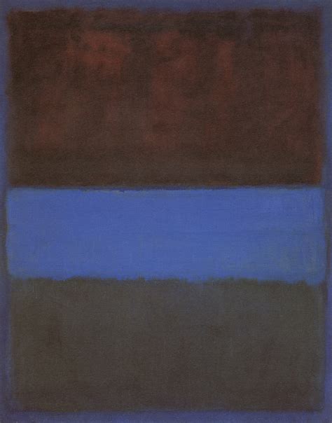 Mark Rothko No61 Rust On Blue 1953 Oil On Canvas Abstract