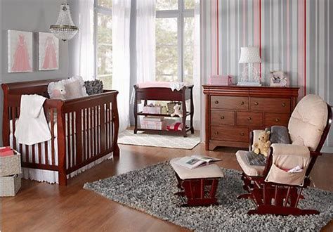 Picture Of Tuscany Crib Dark Cherry 4pc Nursery Bedroom From Nursery