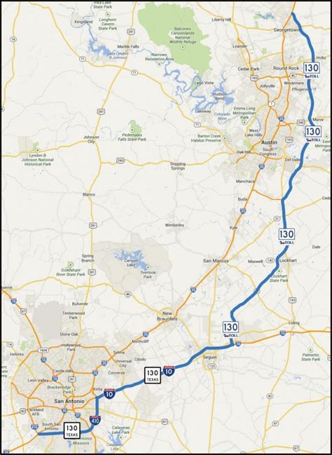 Texas Toll Roads Map Printable Maps