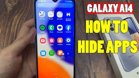 Samsung Galaxy A14 How To Hide Apps On Samsung Phones Youtube