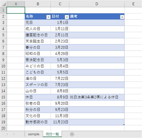 【vba】内閣府のサイトから祝日の一覧を取得する【自動化】 現場で使える！ Excel Vba実践ガイド