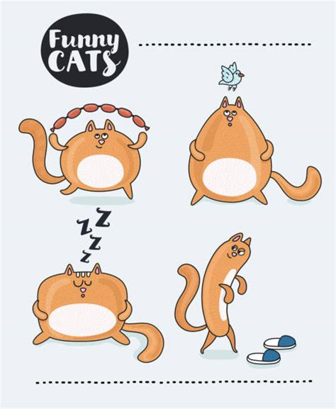 Best Fat Cat Illustrations Royalty Free Vector Graphics And Clip Art