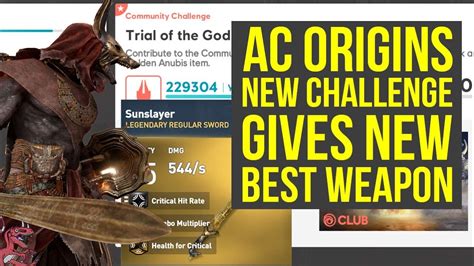 Assassin S Creed Origins Community Challenge Gives NEW BEST WEAPON AC