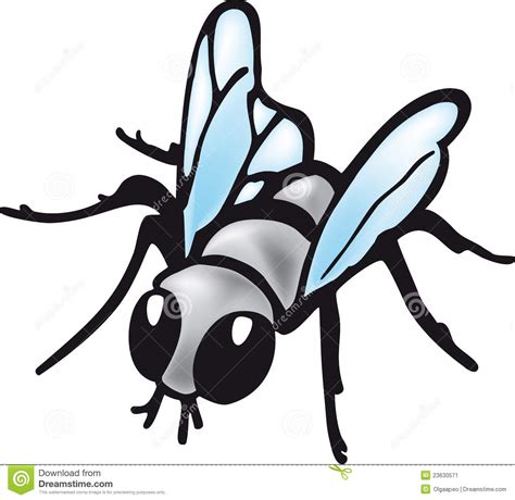 Cartoon Fly Stock Image - Image: 23630571