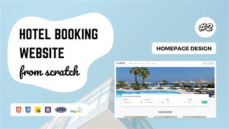 02 Hotel Booking Website Using PHP And MySQL Homepage Design YouTube