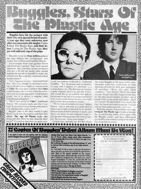 Top Of The Pop Culture 80s The Buggles Look In 1980