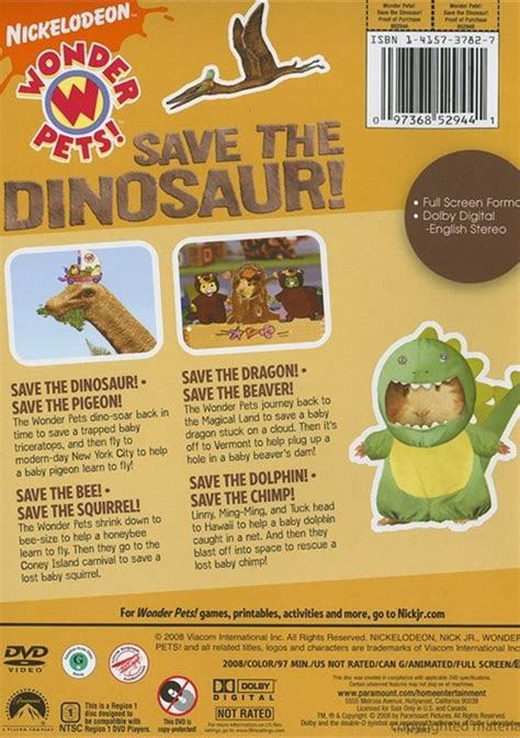 Wonder Pets Save The Dinosaur Dvd 2007 Dvd Empire