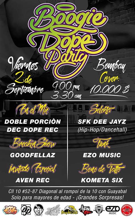 Boogie Dope Party Medellin Living