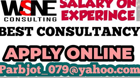 Wsne Consulting Pvt Ltd Jobs Careers 8395apply Online Jobs Youtube