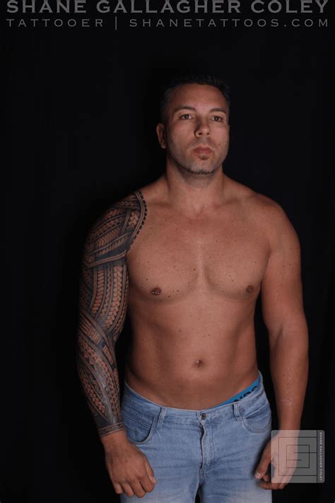 Shane Tattoos Polynesian Sleeve Tattoo Tatau Shane Tattoo Tatau