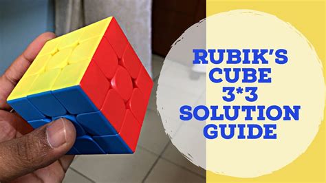 How To Solve 33 Rubiks Cubeall Layers With Algorithm Youtube