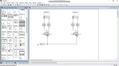 Rangkaian Elektro Pneumatik Dengan Software Fluidsim Youtube