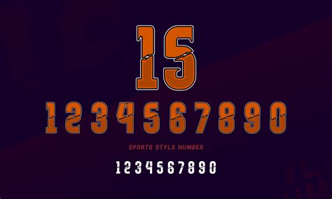 Sports Jersey Number Alphabet Set 6327107 Vector Art At Vecteezy