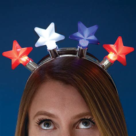 flashing star lights headband spilsbury