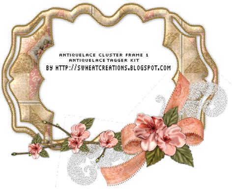 Free Vintage Lace Border Png Floral Design Clipart Large Size Png