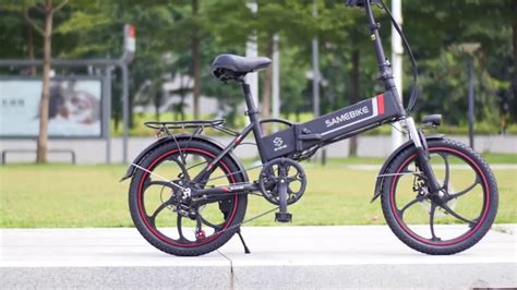 Samebike 20lvxd30 Smart Folding Electric Moped Bike E Bike Black