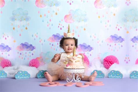 Emmas Unicorn Cake Smash Nyc First Birthday Photographer