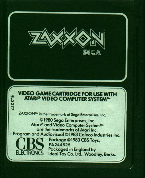 Zaxxon 1983 Box Cover Art Mobygames