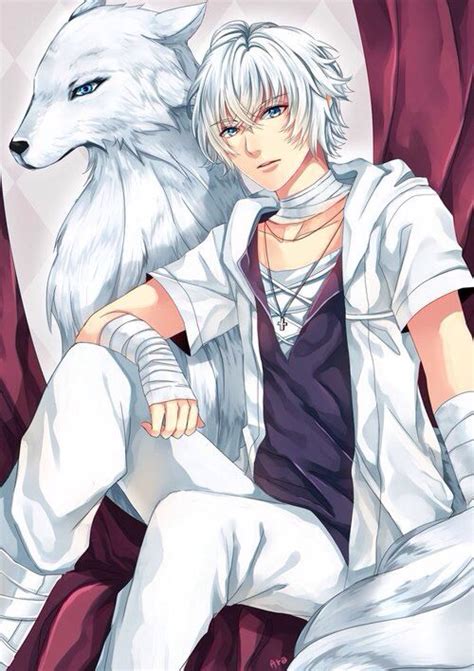 Wizard Boy And Dog Anime Wolf Girl Anime Fox Boy Anime Wolf