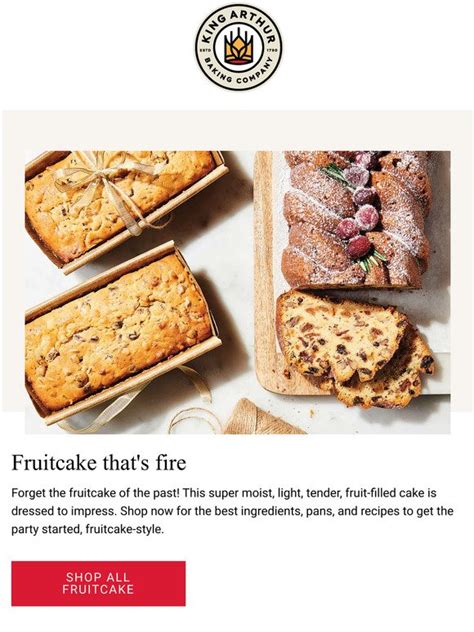 King Arthur Baking Company Your Best Fruitcake Starts Here Milled