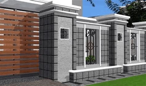 Membuat penampilan rumah minimalis anda menjadi lebih baik lagi salah satunya dengan mempercantik pagar rumah anda. 69 Gambar Model Pagar Rumah Tembok Terbaru 2018 - Godean ...