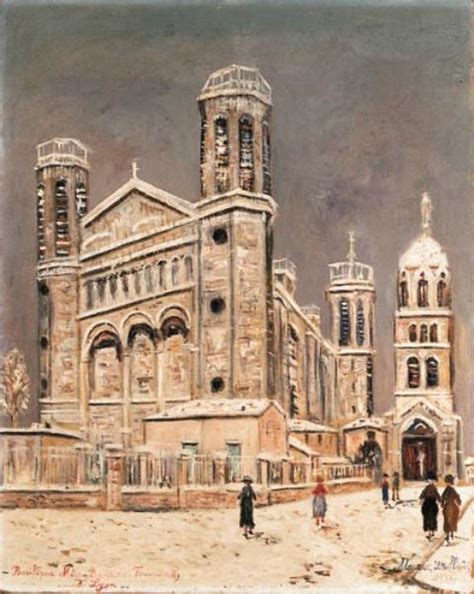 Oil Painting Replica Basilique Notre Dame De Fournires Lyon By Maurice