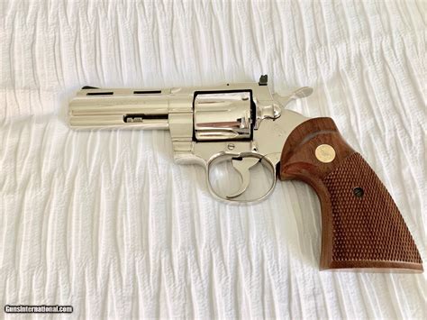 Colt Python 357 Magnum 4 Barrel Bright Nickel Plated Exquisite