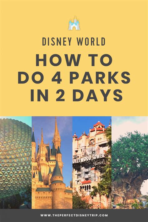 How To Plan 4 Parks In 2 Days With Park Hopper Tickets The Perfect