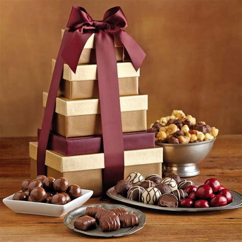 Available to ship august 23 2021. Tower of Chocolates® Gift | Chocolate Gifts | Harry & David