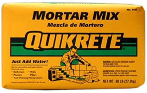 Quikrete 110260 Mortar Mix Blend Of Masonry Cement And Graded Sands In