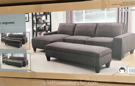 However, recent trends are putting a spin on this very the feet of loveseats, which frequently used to be simple balls, are also changing. Chaise Sofa with Storage Ottoman | Costco Weekender
