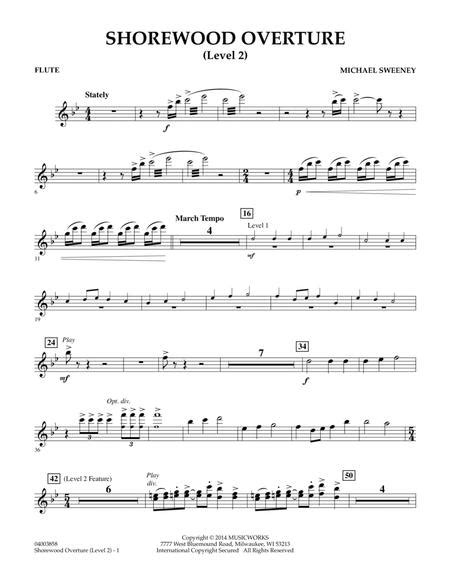 Shorewood Overture For Multi Level Combined Bands Flute Level 2