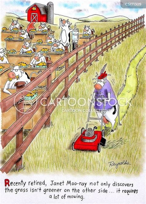 Grass Is Greener Cartoons And Comics Funny Pictures From Cartoonstock