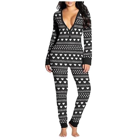 Buy Ysiuefos 2021 One Piece Sexy Button Down Pajamas Set For Womens