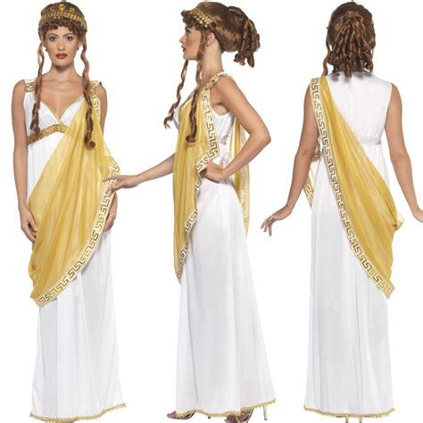 Ladies Grecian Sexy Roman Toga Greek Goddess Fancy Dress Costume Mens Senator Ebay
