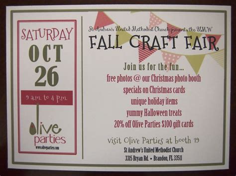 Craft Fair Invite By Olive Parties Invitation Card Party Christmas