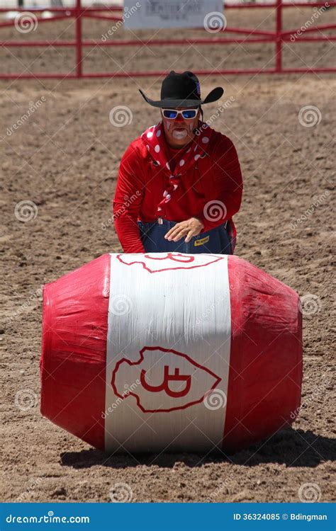 Rodeo Clown Editorial Image Image Of Wyoming Entertainer 36324085