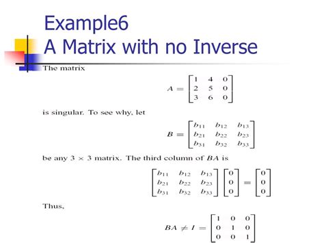 This matrix has no inverse. PPT - 1.4 Inverses; PowerPoint Presentation, free download ...