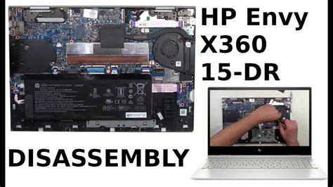 HP Envy X360 15 DR DR0013NR Take Apart Partial Disassembly Teardown