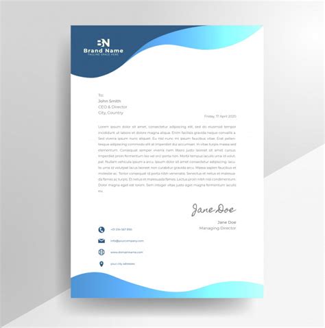 193 inspirational designs, illustrations, and graphic elements from the world's best designers. Premium Vector | Corporate wavy letterheads design letterhead template