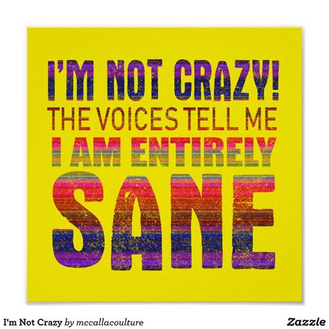 Im Not Crazy Poster