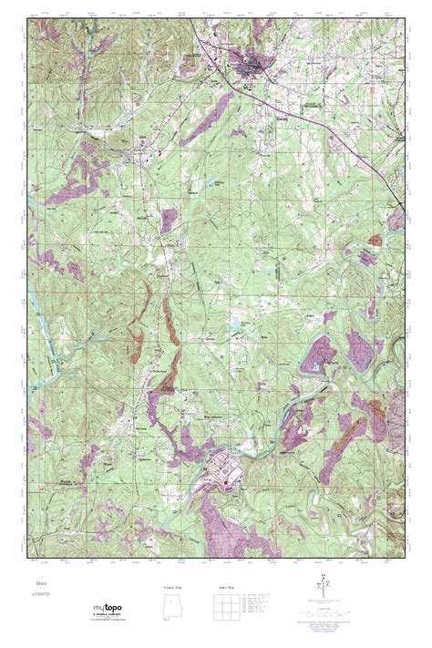 Mytopo Dora Alabama Usgs Quad Topo Map
