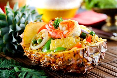 Thai Fried Rice With Pineapple And Prawns Recipe