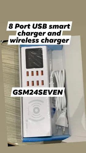 Sunshine 8 Port Usb Smart Charger And Wireless Charger Samsung At Rs